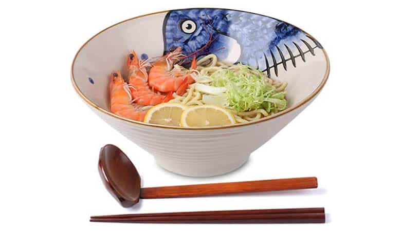 Ceramic Japanese Ramen Noodle Soup Bowl