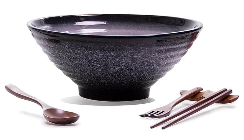 Vallenwood Premium Ceramic Large Ramen Bowls Set